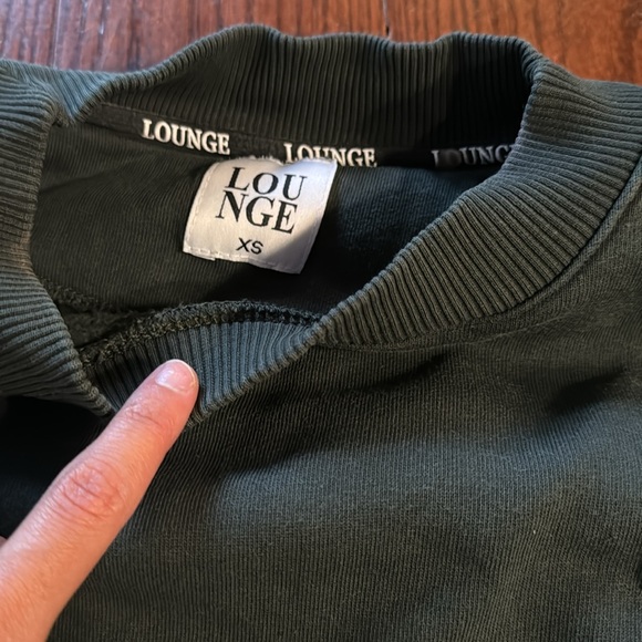 Lounge sweatshirt forest green - Picture 3 of 4